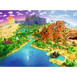 Puzzle 500 elementów. Minecraft Ravensburger 4005555015680