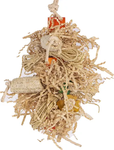 Orange Shred-Tuft · Happy Nature Schredderspielzeug