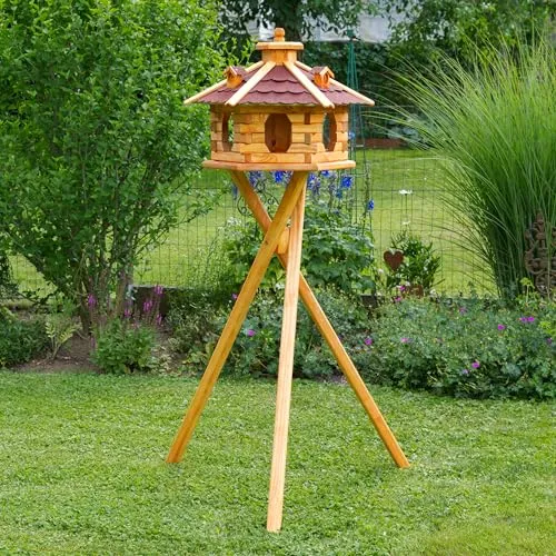 Vogelhäuschen Rot von Deko Shop Hannusch