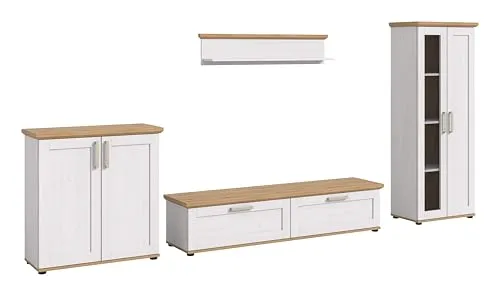 Produktbild xonox.home Wohnzimmer Verona 4tlg. Set Wohnkombination