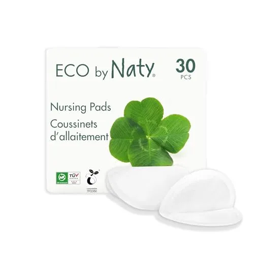 Eco by Naty Stilleinlagen – Saugfähige, Kompostierbare Einlagen Aus Bambus, Zellstoff Und Kompostierbarer Folie. 0% Plastik 177528