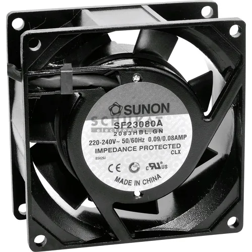 Produktbild Sunon SF23080A2083HSL Axiallüfter 230 V/AC 39.07 m³/h (L x B x H) 80 x 80 x 3...