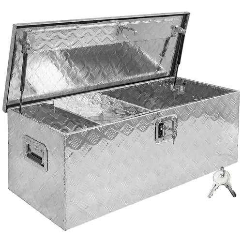 Truckbox D160 + Einhängefach - Praktische Aluminium Werkzeugbox - Optimale Organisation für Werkstatt und Fahrzeug: Die robuste Truckbox D160 mit flexiblem Einhängefach bietet schnellen Zugriff und sichere Aufbewahrung. Ideal für Baustelle und Hobbybereich. Qualität aus langlebigem Aluminium.