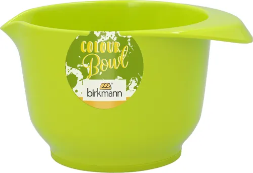 IRKMANN Rühr- und Servierschüssel, 0,5 Liter, limette, aus Melamin, standfest, kratzfest, BPA-frei,