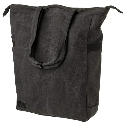 Fast Rider Celo Fahrradtasche für Gepäckträger, Seitentasche 23 Liter für Fahrrad, Tasche aus 100% Segeltuch, wasserabweisend, reflektierend, einfache Montage – Antrazit