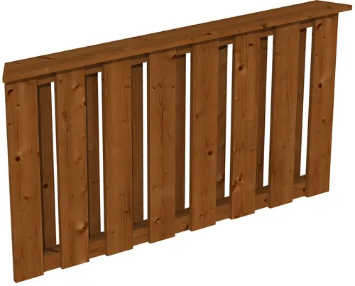 Skanholz Brüstungsgeländer Deckelschalung, 150 cm Länge, 84 cm Höhe - Brüstungsgeländer aus wetterfester Douglasie, ideal für SKAN HOLZ Pavillon Colmar 2, bietet hohe Oberflächenhärte und natürliche Patina für optimalen Schutz.