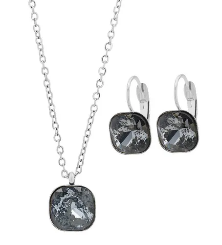 AKZENT Schmuckset Lia Edelstahl silber