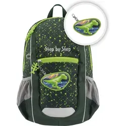 Step by Step Rucksack-Set KIGA Maxi „Dino Nilo“ - Schulranzen mit ergonomischem Design, gepolsterten Gurten und separatem Innenfach für optimalen Komfort und Stauraum, ideal für Kindergartenkinder ab 3 Jahren.