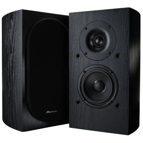 Pioneer S-71 B-LR Regallautsprecher schwarz - Regal-Lautsprecher mit hinterer Bassreflexöffnung, ideal für kraftvollen Sound in jedem Raum. Frequenzbereich von 43 Hz bis 50 kHz und 130 Watt Leistung.