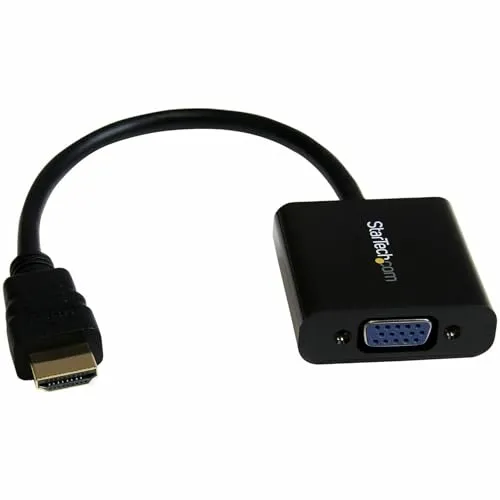 StarTech.com HDMI zu VGA Adapter Konverter - Display Kabel, ideal für die Verbindung von HDMI-Geräten mit VGA-Displays, kompakt und einfach zu bedienen