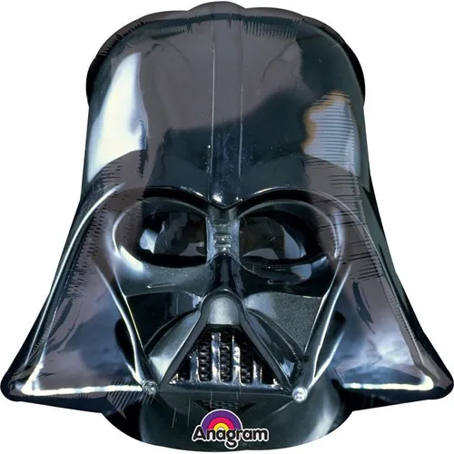 Folienballon Darth Vader Helm 63 x 63 cm in schwarz von Amscan