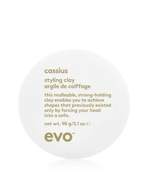 evo cassius styling clay Haarwachs 90 g - Haarstyling-Produkte mit starkem, formbarem Halt für raue Texturen. Ideal für kreative Looks, die sich flexibel neu stylen lassen.