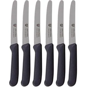 Gräwe Gemüsemesser 906.06 C1, Set, 11 cm Edelstahlklinge, Kunststoffgriff, 6 Stück