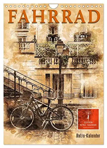 Retro Fahrrad Wandkalender 2027 von CALVENDO