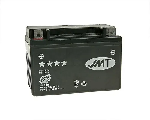 GEL Batterie JMTX9-BS 12V 8Ah wartungsfrei für Motorrad und Roller