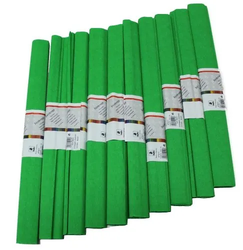 Staufen 617155 - Krepppapier 10 Rollen 50 x 250 cm gelbgrün