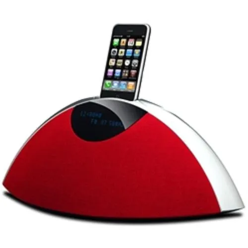 Teac SR-80i-R Design Radio mit iPod Dockingstation rot