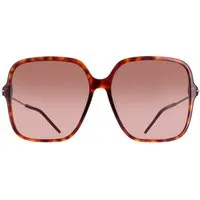 Gucci Square Womens Dark Havana Braun Gradient GG1267S von GUCCI