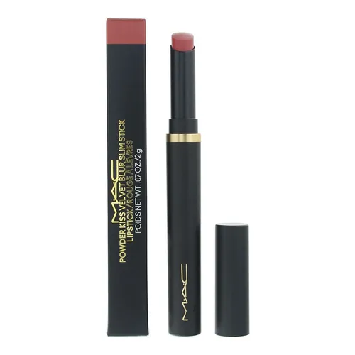 MAC Powder Kiss Velvet Blur Slim Stick 899 Brickthrough Lippenstift 2g für Frauen - Hochpigmentierter Lippenstift in der Farbe 899 Brickthrough, sorgt für ein samtiges Finish und langanhaltende Farbe. Ideal für den täglichen Gebrauch und perfekt für jeden Anlass.