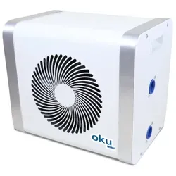 Wärmepumpe OKU Mini 4,2 kW - Effiziente OKU Mini Wärmepumpe mit 4,2 kW Leistung, ideal für Pools bis 20m³, umweltfreundliches Kältemittel R32 und Betrieb bei Temperaturen von +8°C bis +43°C.