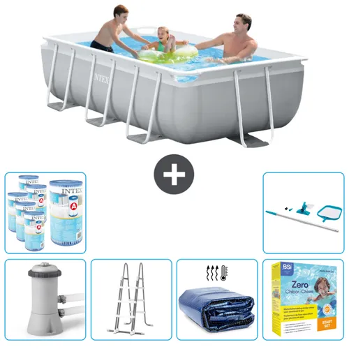 Intex Rechteckiges Prisma-Rahmen-Schwimmbecken 300 x 175 x 80 cm mit Zubehör