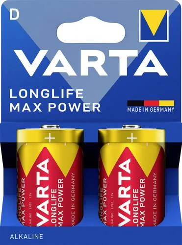 Varta Longlife Max Power D Blister 2 Mono (D)-Batterie Alkali-Mangan 1.5V 2St.