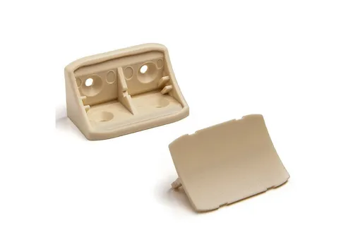 SO-TECH® Winkelbeschlag Korpusverbinder Doppel-Eckverbinder 24 x 24 x 44 mm mit Abdeckkappe (10 St)