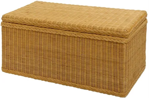 Krines Home Wäschetruhe aus Rattan in beige von Krines Home