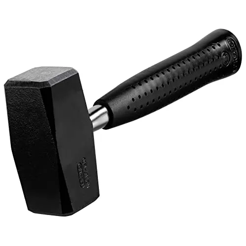 Fäustel DIN6475 1250g - Schwarz lackiert mit Spezialgriff - Hämmer mit 1250g, schwarzem Stahlrohrstiel und ergonomischem Spezialgriff für optimale Handhabung und Präzision.