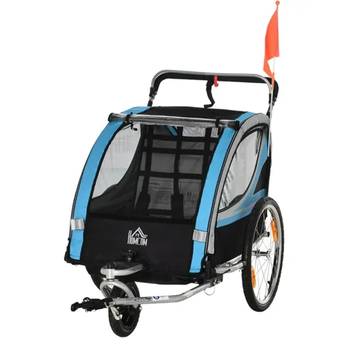 Multifunktionaler Kinderanhänger für Fahrräder mit 5-Punkt-Sicherheitsgurt