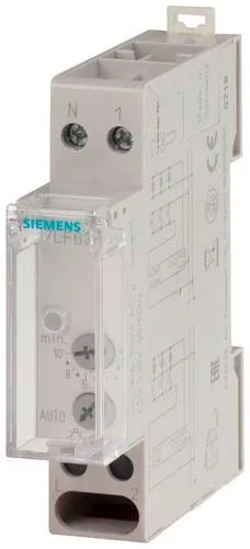 Siemens 7LF6310 Treppenlichtzeitschalter - Treppenlichtautomat für 230V, ideal für effiziente Lichtsteuerung mit einstellbarem Zeitbereich von 0,5 bis 10 Minuten.