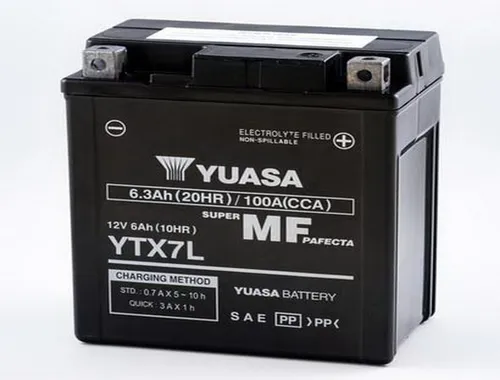 Produktbild Yuasa YTX7L-BS 12V AGM Motorradbatterie