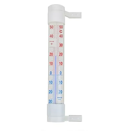 Thermometer Aussenthermometer Gartenthermometer Analog Aussentemperatur Aussen 275 mm