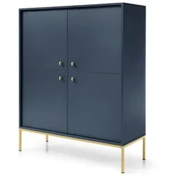 Highboard Molly in Blau – Charmantes Design für Ihr Zuhause in blau von Möbel Kraft