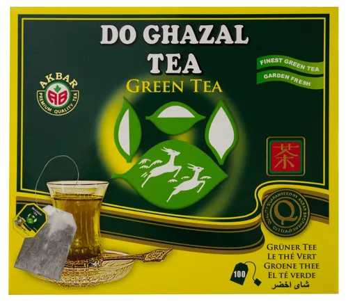 DO GHAZAL Tea Grüner Beutel Tee 100 x 2 Gramm Greentee Tea Bag Classic