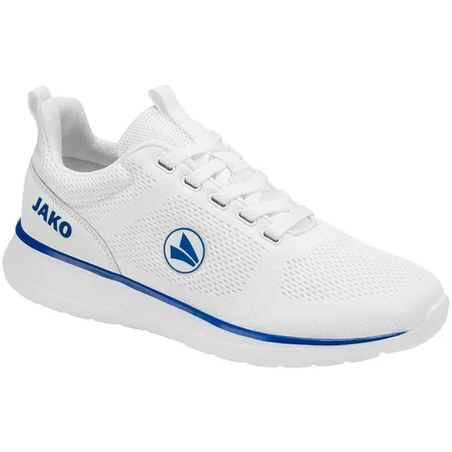 Jako Sneaker Team Mesh Sneaker 42 EU - Sneaker für Handball, in Größe 42 und trendigem Weiß/royal, bieten optimalen Tragekomfort und atmungsaktives Mesh für beste Leistung auf dem Spielfeld.