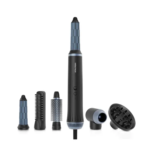 VITALmaxx Air Curler Plus 6-in-1 - Innovativer Multi-Styler mit 1500W, schonendes Styling dank Luftstrom-Technik und 6 vielseitigen Aufsätzen