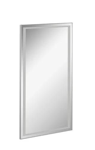 FACKELMANN LED Spiegel FRAMELIGHT 40 - Wandspiegel mit Tageslicht-LED - Badspiegel mit modernem Design und austauschbaren LEDs, sorgt für helles Licht und einladende Atmosphäre. Maße: 40 x 70 x 3 cm, ideal für Bad und Wohnbereich.