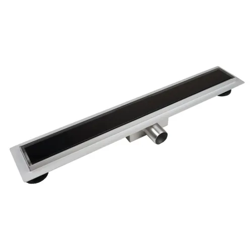Duschrinnen Bodenablauf G-DRAIN NEXT 60 SCHWARZ - Abflussrinne für die Dusche - Hochwertige, befliesbare Ablaufrinne aus Edelstahl für eine elegante Duscheinrichtung. Korrosions- und rostbeständig, sorgt sie für eine zuverlässige Entwässerung. Ideal für den professionellen Einsatz.