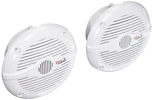 Boss Audio BOSMR50W 5.25 Marine Lautsprecher - Lautsprecher für Boote, wetterfestes Design für klaren Sound auf dem Wasser und ideal für jedes Boot.