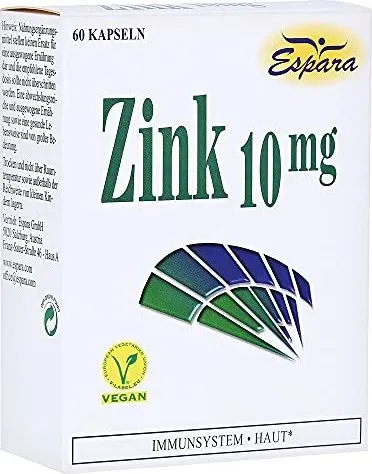 ZINK 10 mg Kapseln 0,26 g