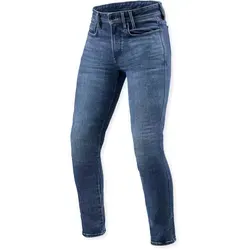 Revit Piston 3 Skinny Motorrad Jeans für Männer - Blau, Größe 33 36 - Stylische Motorrad Jeans mit 5 Taschen und Gürtelschlaufen. Ideal für den Alltag und den Fahrspaß, kombiniert Funktionalität mit modernem Design.