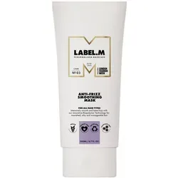 Label.M Anti-Frizz Smoothing Mask 200 ml - Haarmaske zur Glättung von krausem Haar, mit Arganöl und Sheabutter für intensives Pflege und Glanz. Ideal für alle Haartypen, sorgt für seidig weiches Haar.