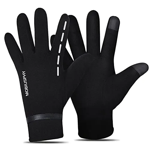 Handschuhe Damen Herren Winterhandschuhe Fahrradhandschuhe Touchscreen Arbeitshandschuhe Handschuhe Winter Warm Uniesex Sporthandschuhe Indoor Outdoor Lauf Arbeit Camping Wandern Fahrrad Schwarz