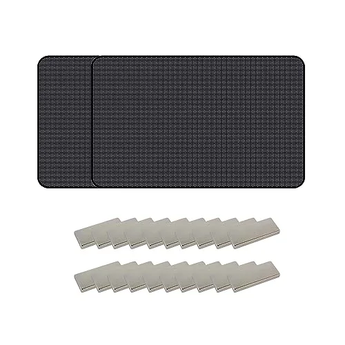 2er-Pack Auto-Sonnenschutzvorhänge, Anti-UV-Vorhänge, Sonnenschutz-Autofenstergitter, Fenstergitter mit magnetischer Befestigung, Verdunkelungs- und Wärmeisolierungs-Autovorhänge (schwarz)
