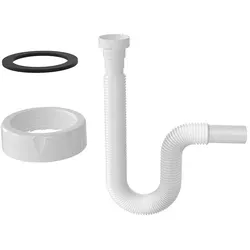 Belvit Geruchsverschluss Spüle Küche Waschtisch Siphon flexibel Sifon 1 1/4
