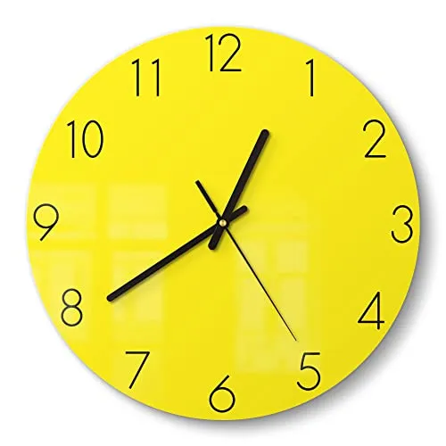 DEQORI Glasuhr in gelb von DEQORI