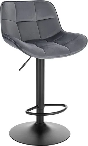 EUGAD Barhocker höhenverstellbar - 360° drehbar mit Rückenlehne - Barhocker mit seidigem Samtbezug und ergonomischer Rückenlehne, höhenverstellbar von 60-81,5 cm, ideal für Kücheninseln und Bars, sorgt für Komfort und Stil.