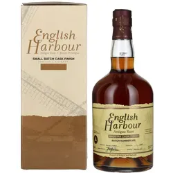 English Harbour Small Batch Madeira Cask Antigua Rum 2022 46% Vol. 0,7l - Premium Rum aus Antigua in Geschenkbox, veredelt in Madeira-Fässern für einen einzigartigen Geschmack.