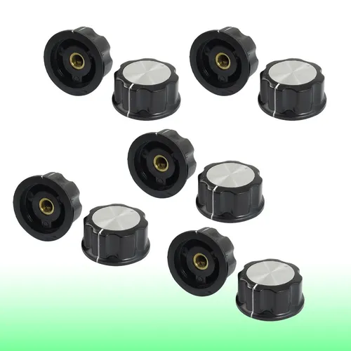 Stücke 30mm Drehknopf Knopf für 6mm od.Shaft Drehwiderstand Potentiometer 10